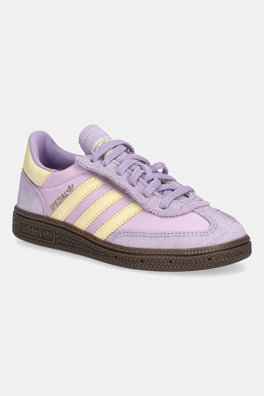 Dětské tenisky adidas Originals HANDBALL SPEZIAL fialová barva, JR7424
