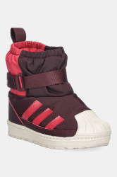 Dětské tenisky adidas Originals SUPERSTAR 360 WTR BOOT vínová barva, JR5805