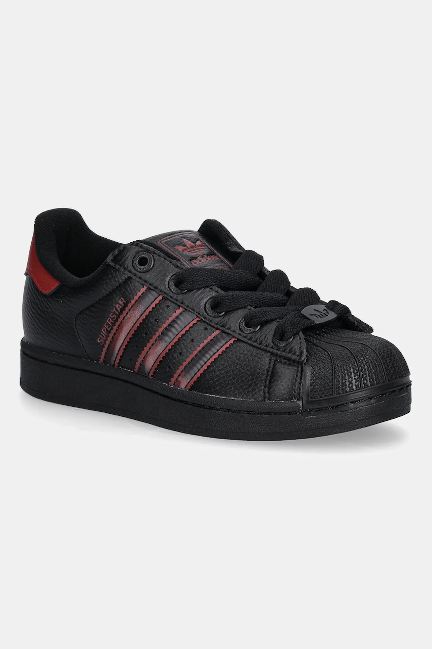 Dětské tenisky adidas Originals SUPERSTAR II černá barva, JQ1776