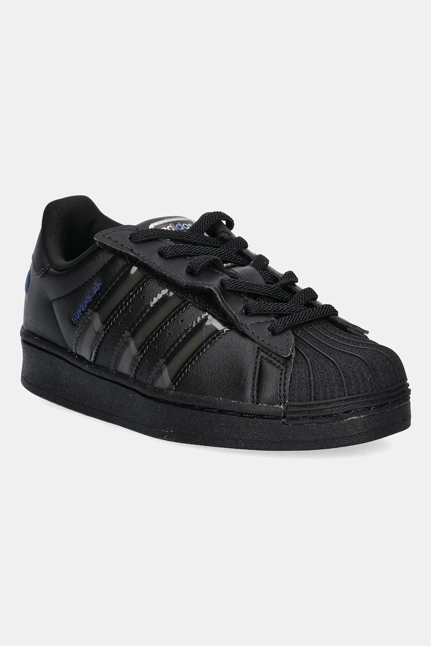 Dětské tenisky adidas Originals SUPERSTAR LED LIGHTS černá barva, JS1291