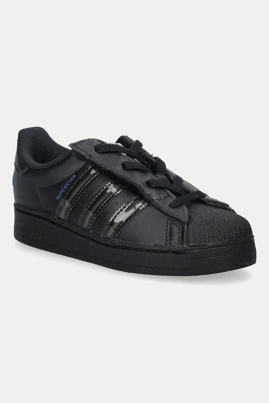 Dětské tenisky adidas Originals SUPERSTAR LED LIGHTS černá barva, JS1295