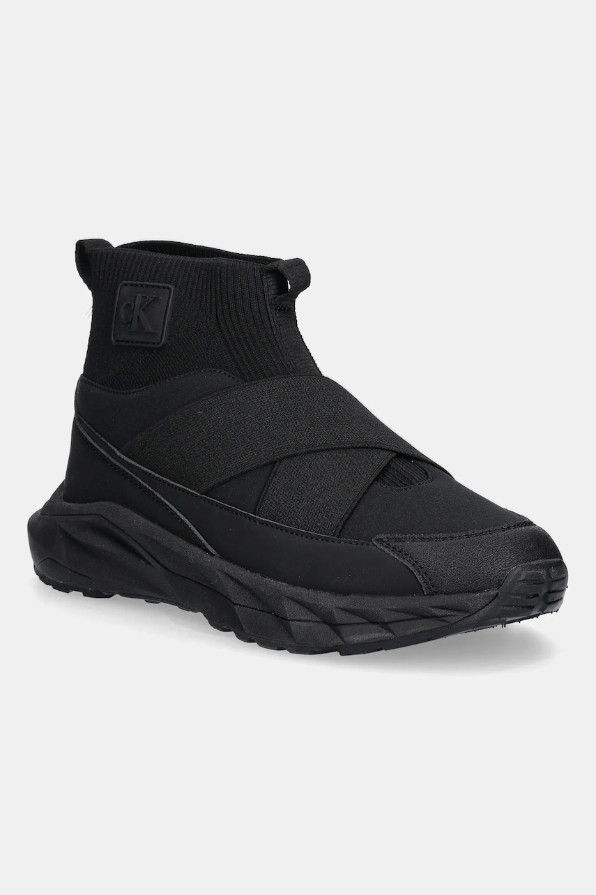 Dětské tenisky Calvin Klein Jeans černá barva, V3X9-83176