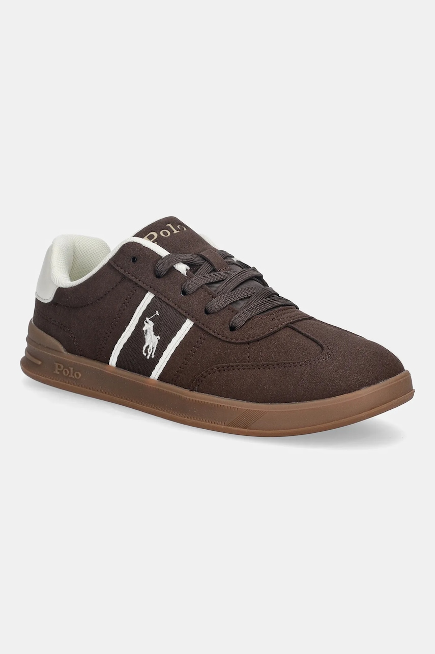 Dětské tenisky Polo Ralph Lauren HERITAGE COURT III T-TOE hnědá barva, RL03353201