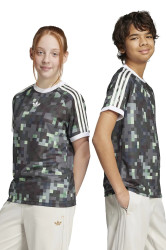 Dětské tričko adidas Originals zelená barva, JZ9939