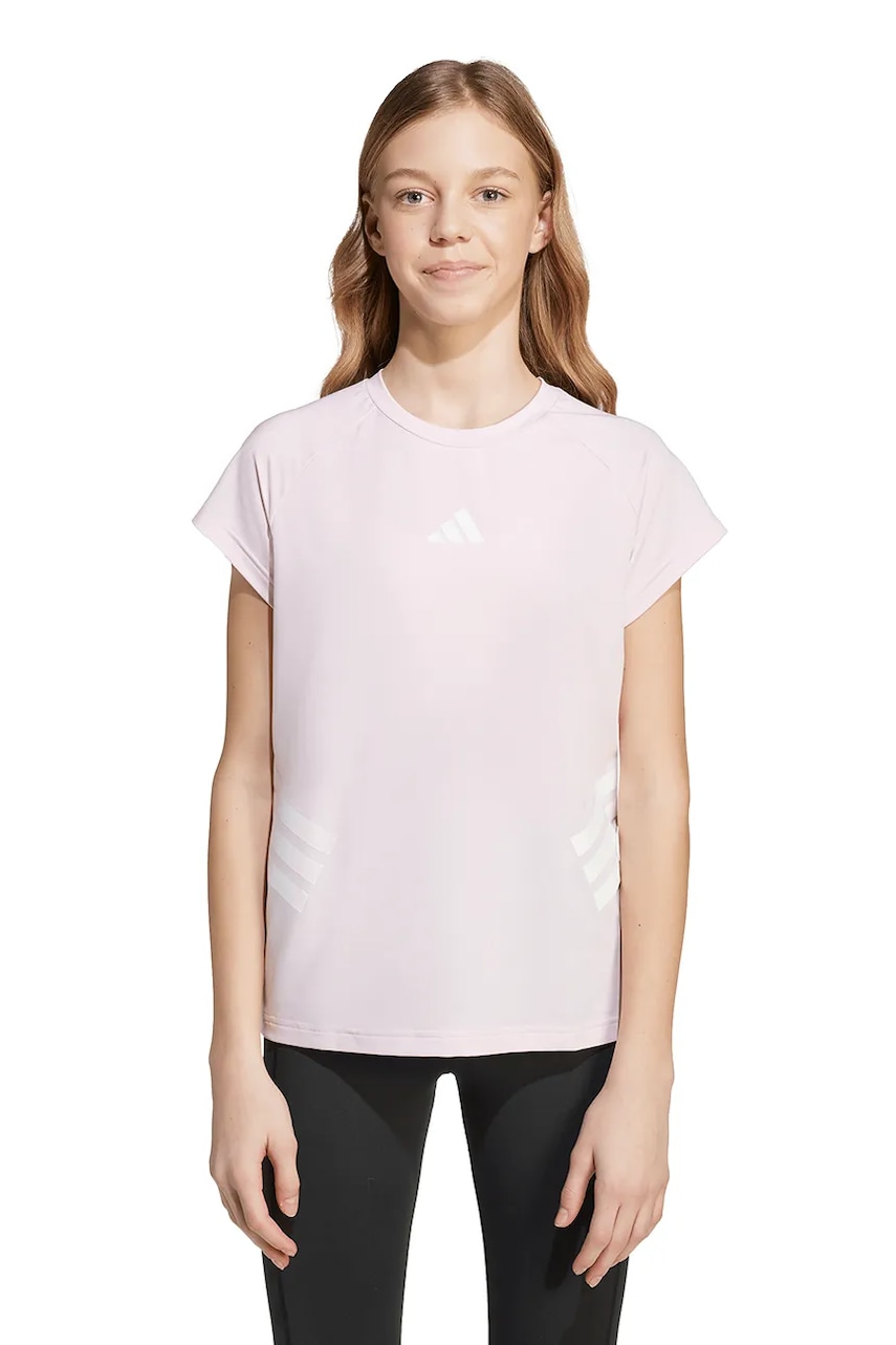 Dětské tričko adidas růžová barva, JM0858