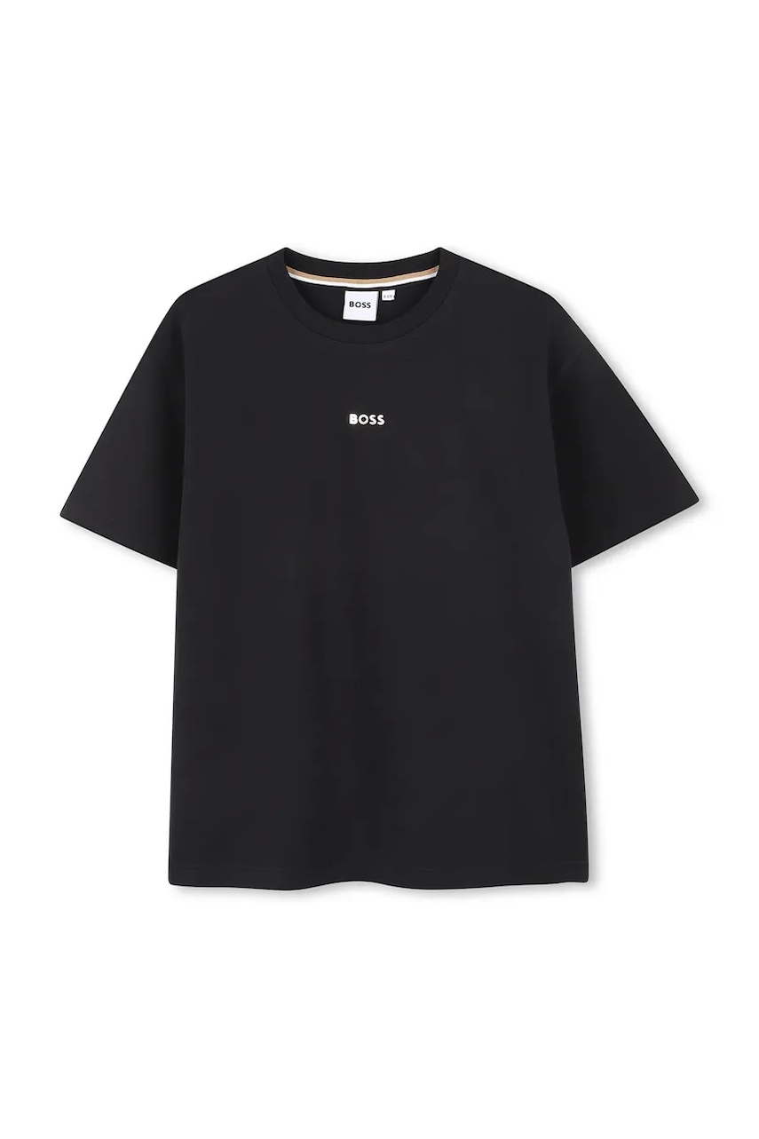 Dětské tričko BOSS černá barva, J52425