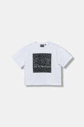 Dětské tričko EA7 Emporio Armani bílá barva, 7G000112 AF14883