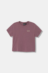 Dětské tričko EA7 Emporio Armani růžová barva, 7G000137 AF10373