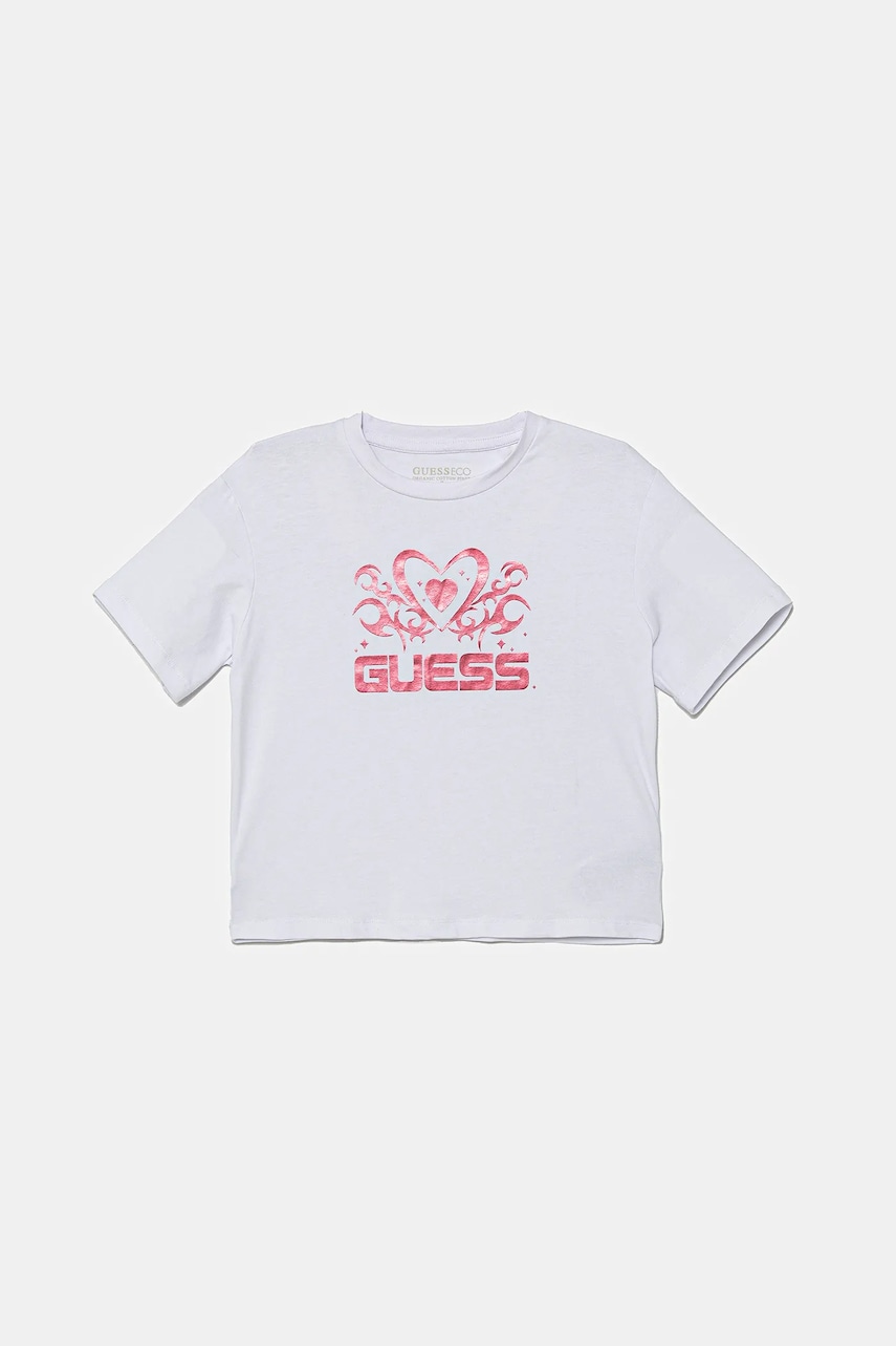 Dětské tričko Guess bílá barva, J5YI02 K6YW4