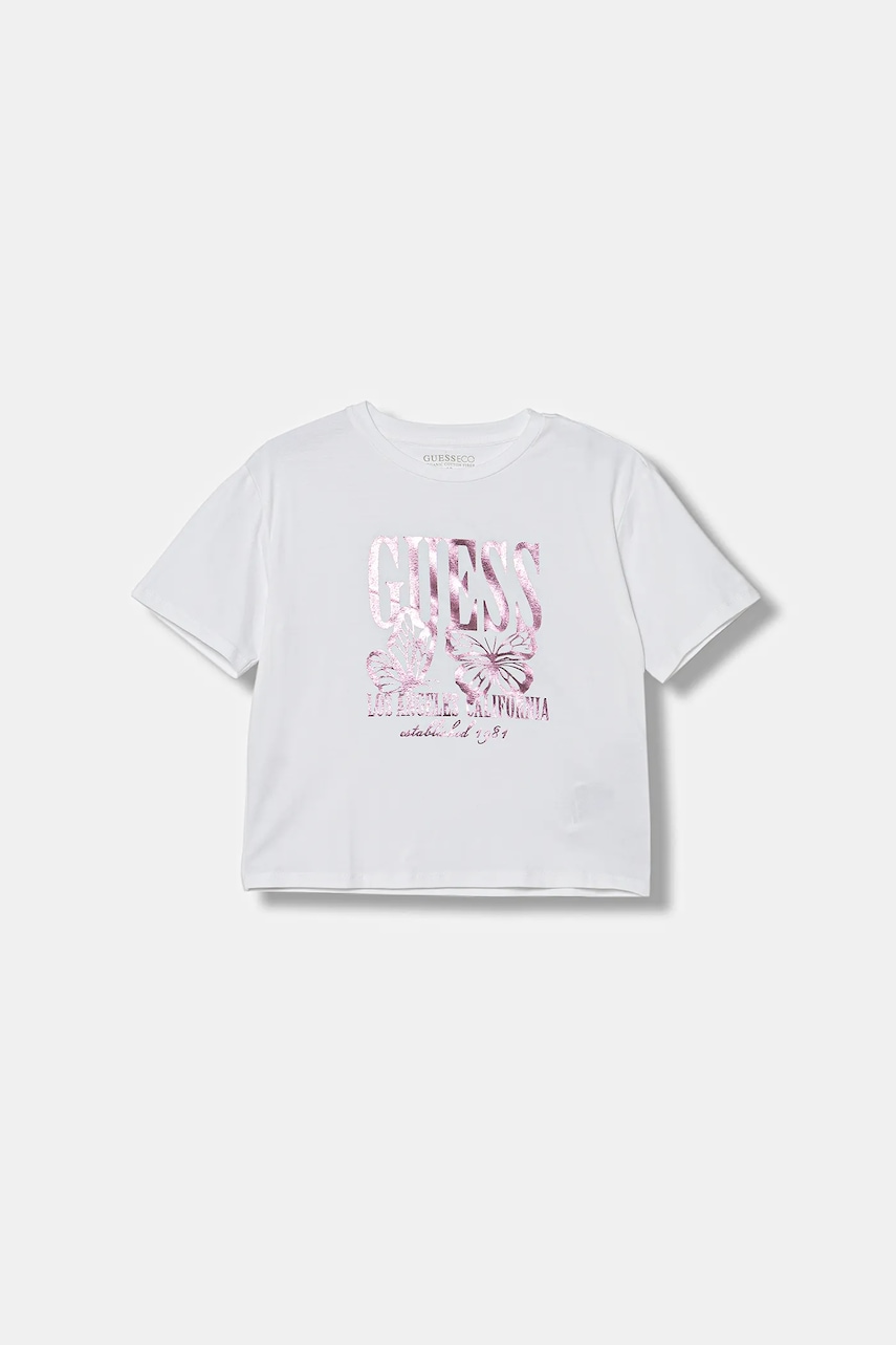 Dětské tričko Guess bílá barva, J5YI31 K6YW4