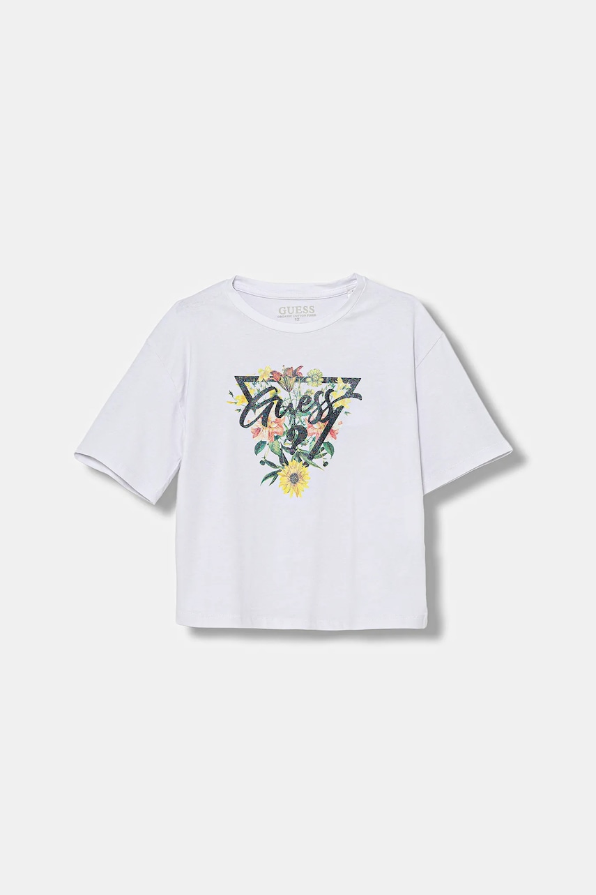 Dětské tričko Guess bílá barva, J5YI45 K6YW4