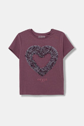 Dětské tričko Guess fialová barva, J5BI36 J1314