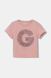 Dětské tričko Guess růžová barva, J5BI36 J1314