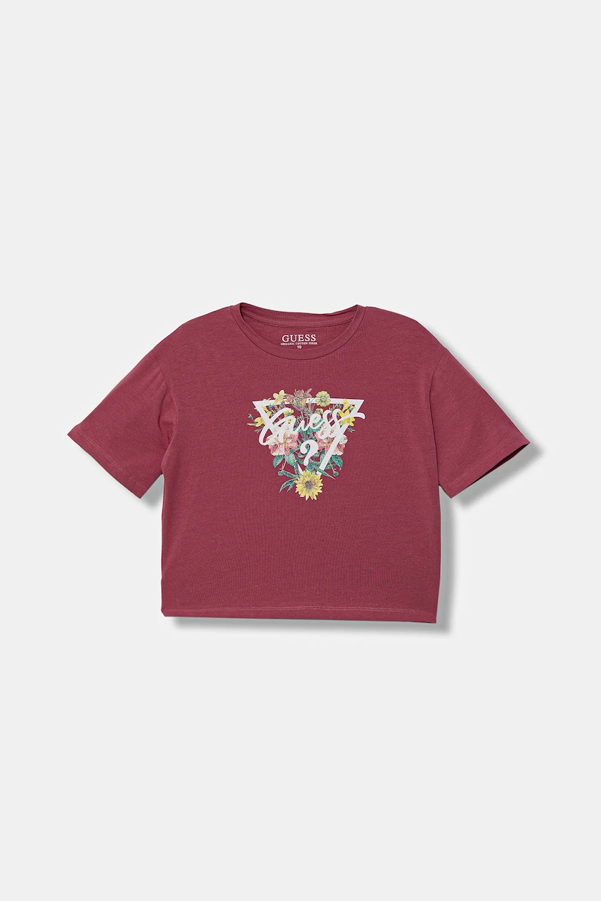 Dětské tričko Guess růžová barva, J5YI45 K6YW4