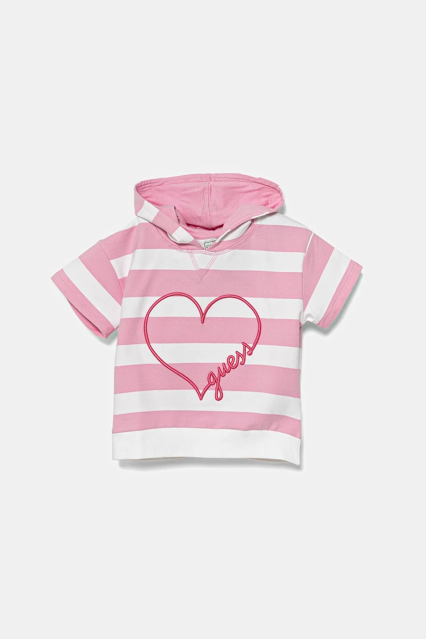 Dětské tričko Guess růžová barva, K5GQ03 KBOR4