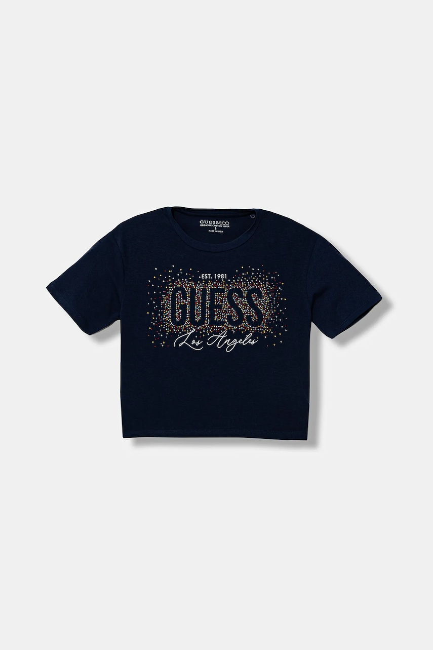 Dětské tričko Guess tmavomodrá barva, J5YI23 K6YW4