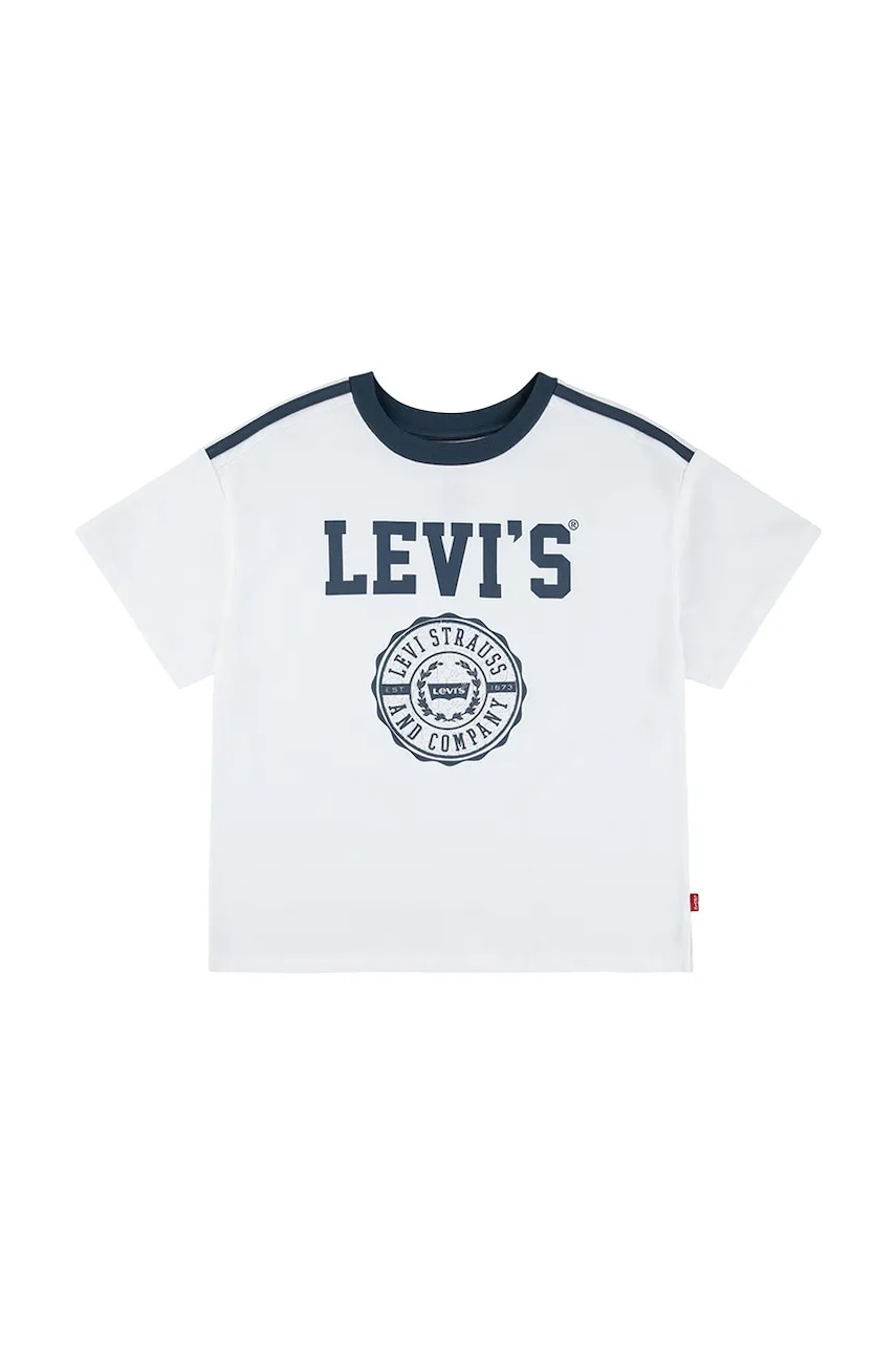 Dětské tričko Levi's SPORTY OVERSIZED TEE bílá barva, 3EN779