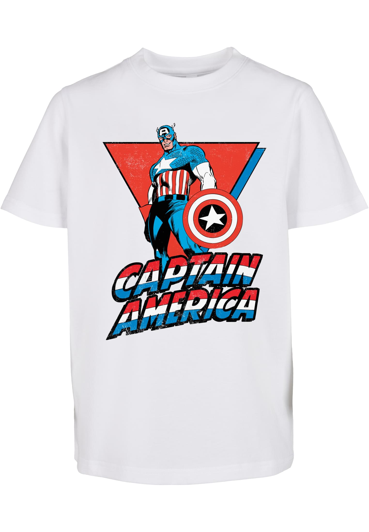 Dětské tričko Marvel Captain America bílé