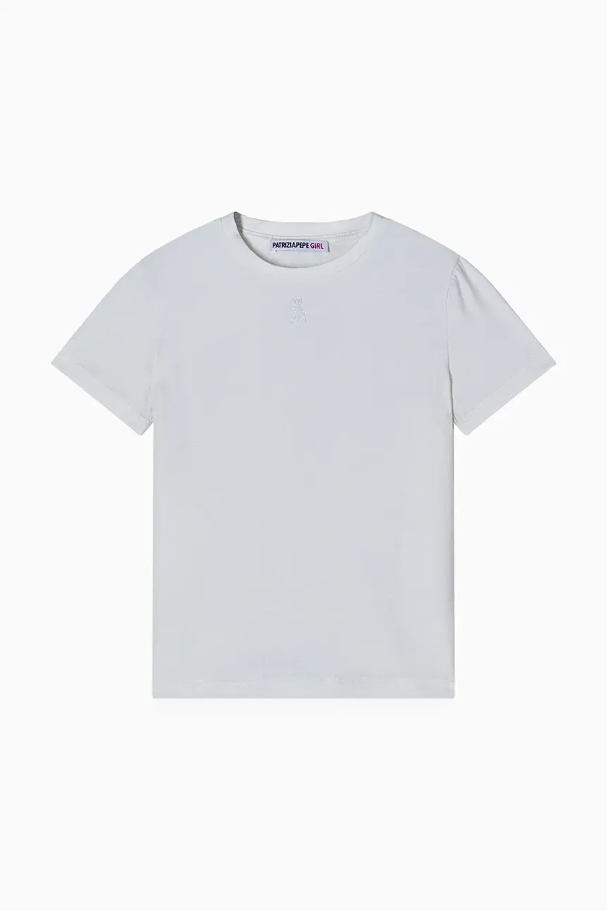 Dětské tričko Patrizia Pepe J331 bílá barva, 7M0951