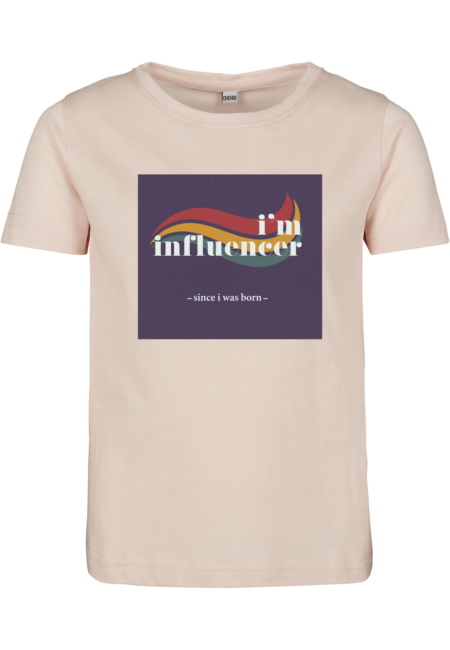 Dětské tričko s krátkým rukávem I'm Influencer růžové