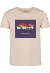 Dětské tričko s krátkým rukávem I'm Influencer růžové