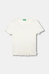 Dětské tričko United Colors of Benetton bílá barva, 3F1AC10N4