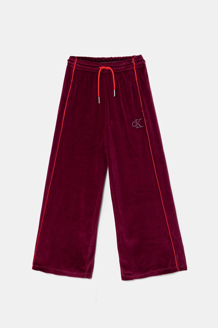 Dětské velurové tepláky Calvin Klein Jeans