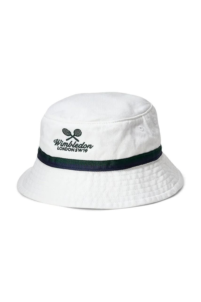 Dětský bavlněný klobouk Polo Ralph Lauren Wimbledon Collection
