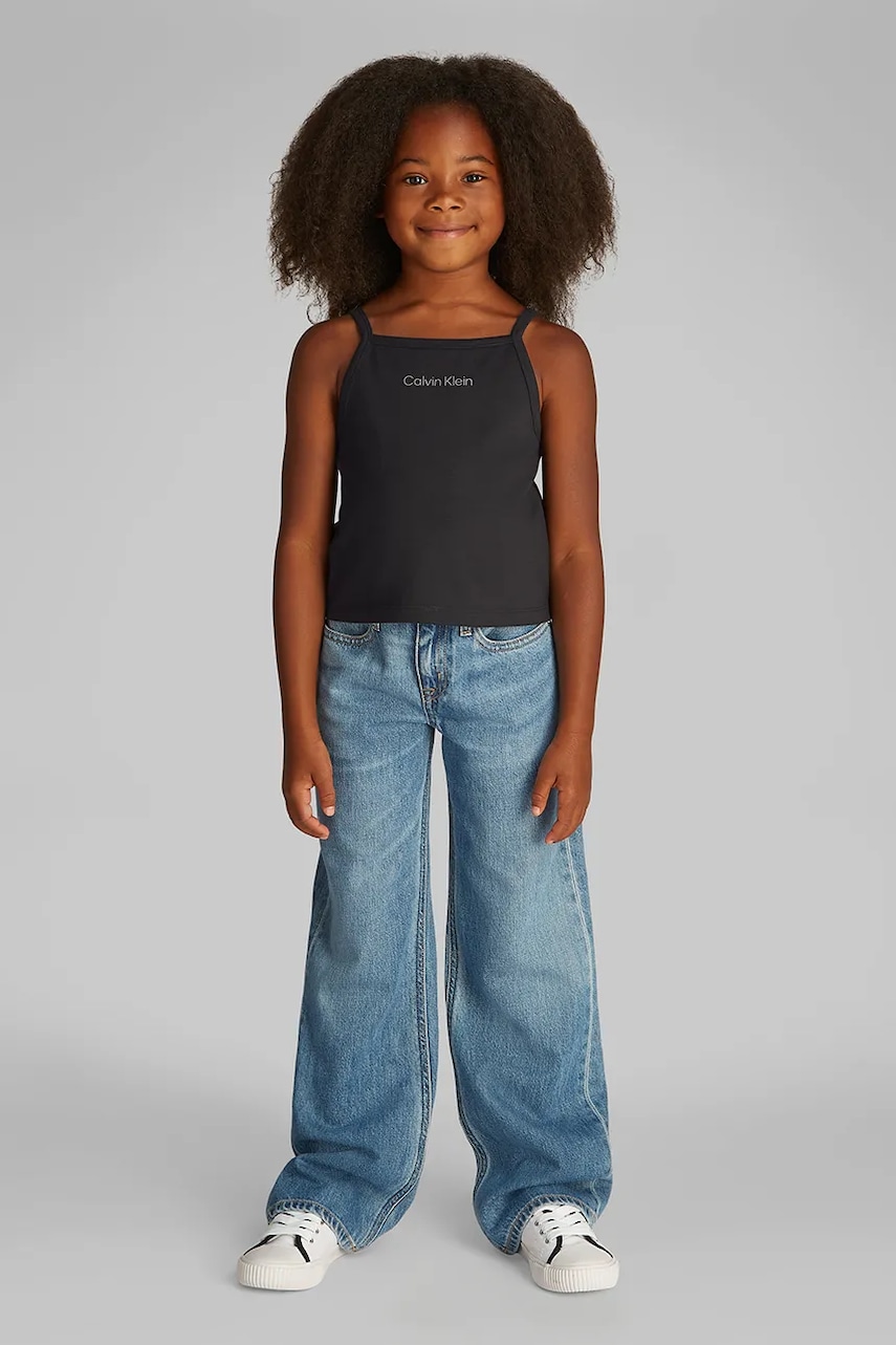 Dětský bavlněný top Calvin Klein Jeans