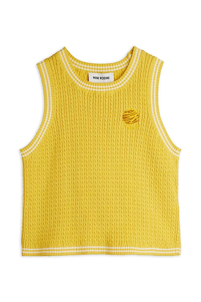 Dětský bavlněný top Mini Rodini Cable