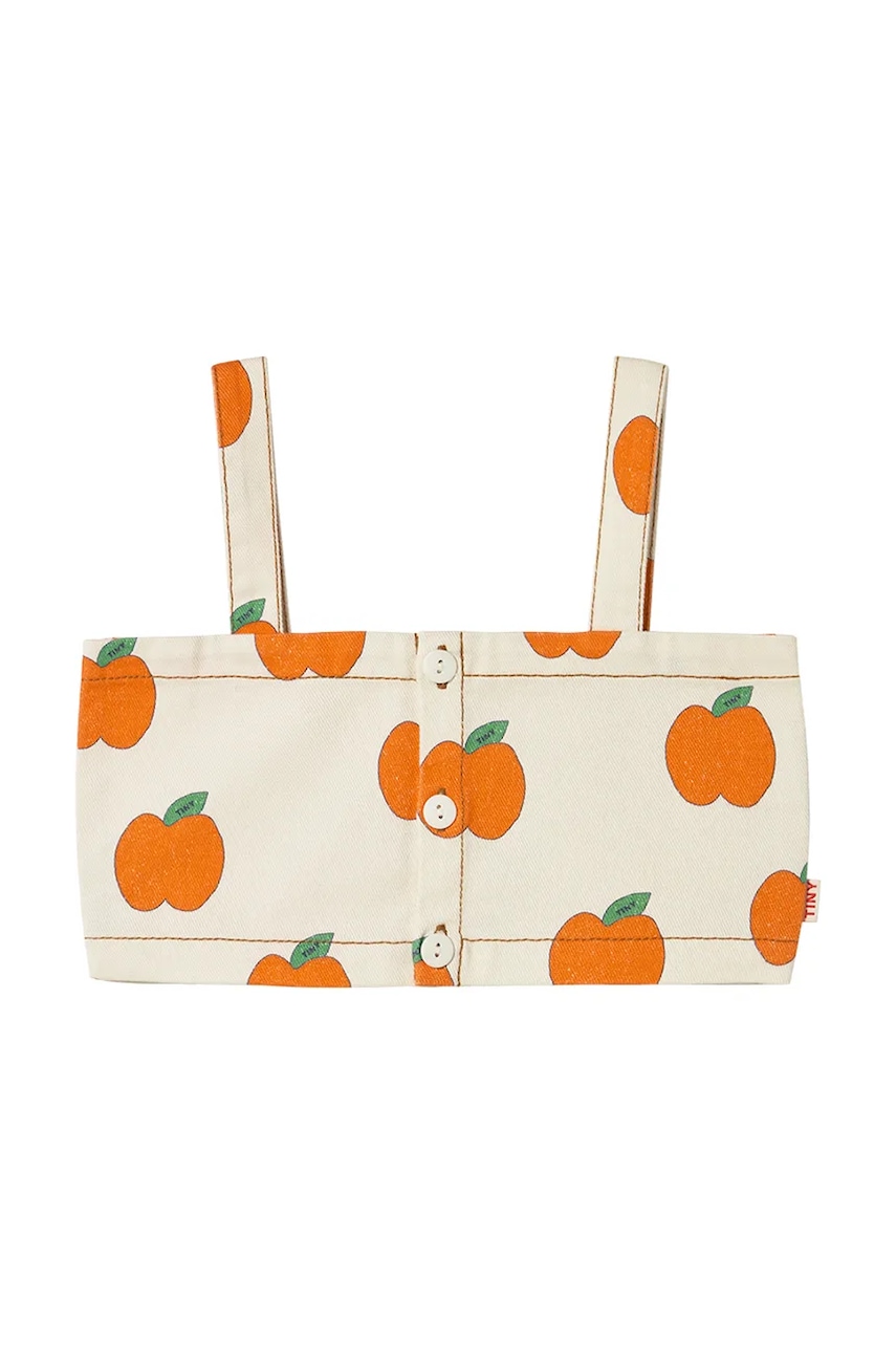 Dětský bavlněný top Tinycottons APPLES CROP TOP
