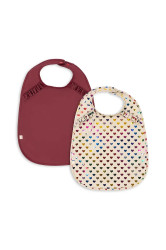 Dětský bryndáček Konges Sløjd 2 PACK GLITTER DINNER BIB WITH FRILL 2-pack