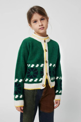 Dětský kardigan s příměsí vlny Bobo Choses Kaleidoscope