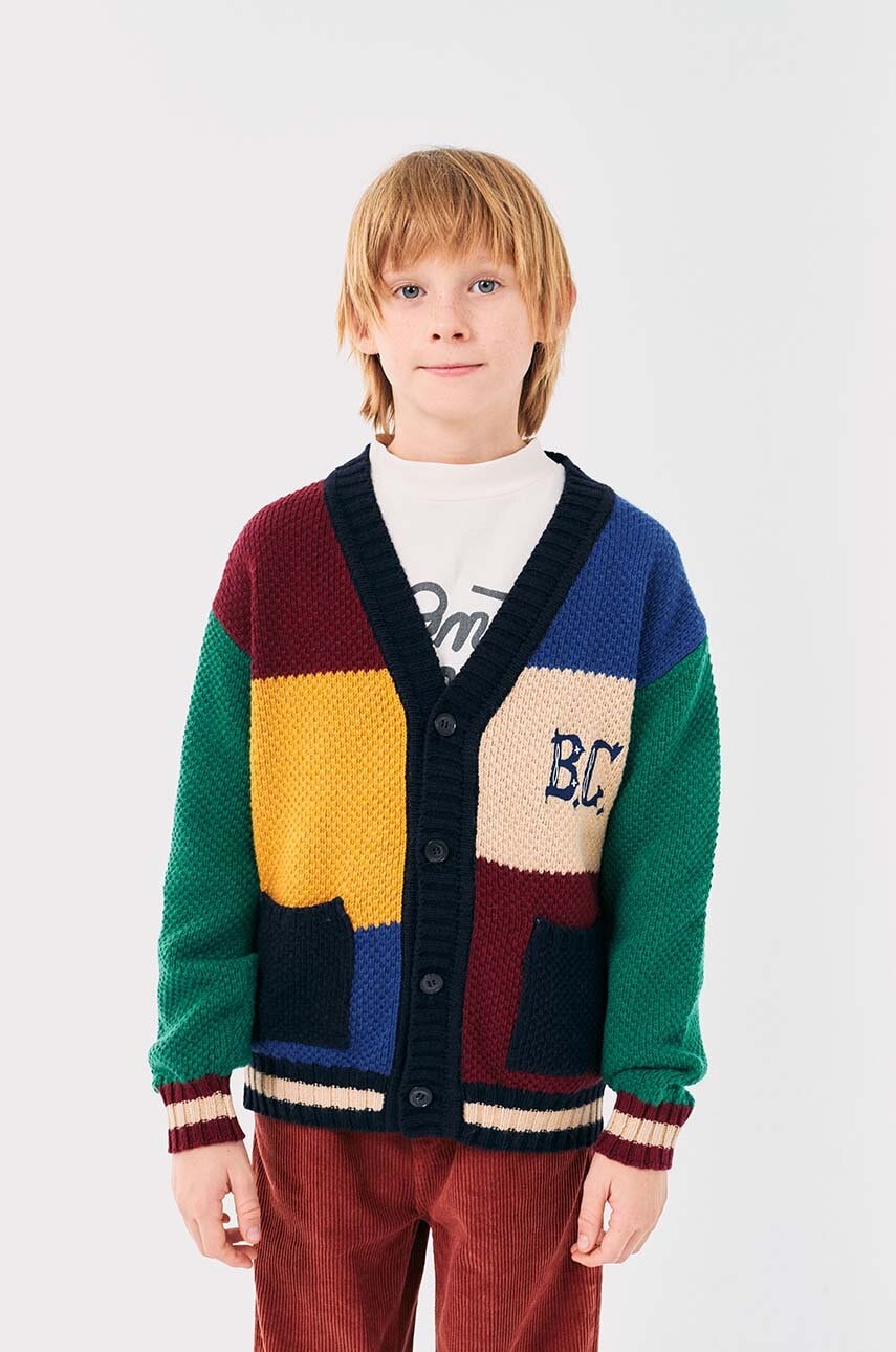 Dětský kardigan s příměsí vlny Bobo Choses