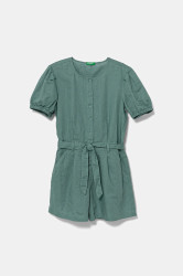 Dětský lněný overal United Colors of Benetton
