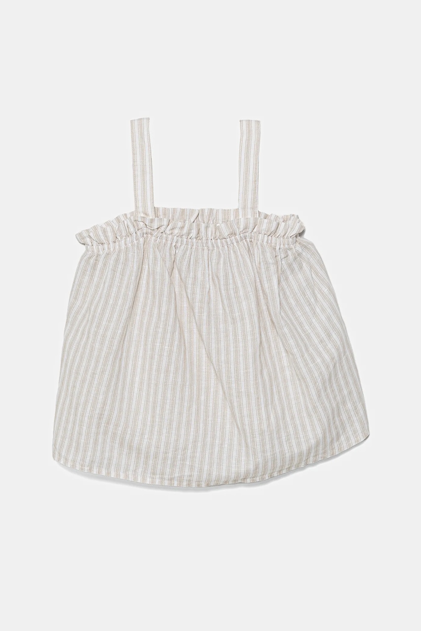 Dětský lněný top United Colors of Benetton