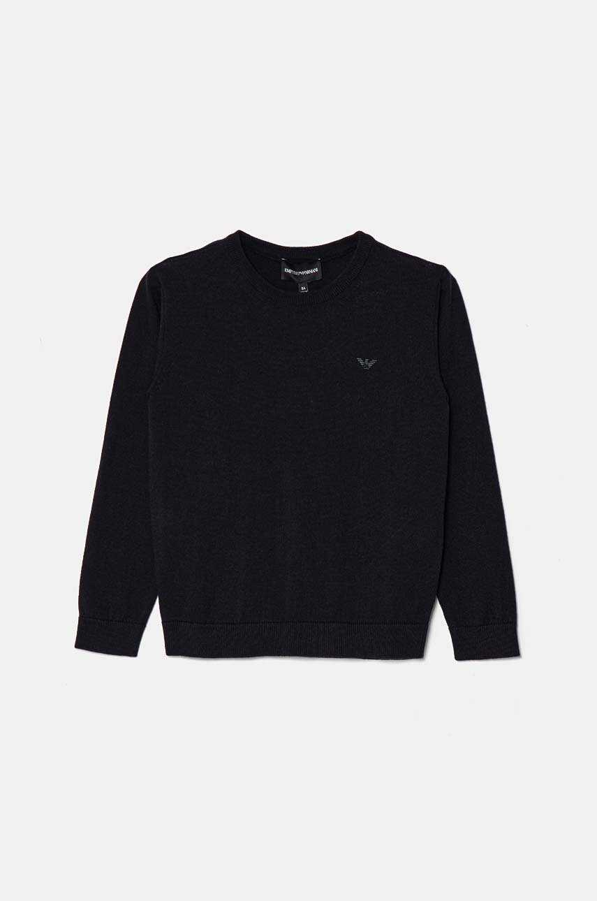 Dětský svetr s příměsí vlny Emporio Armani
