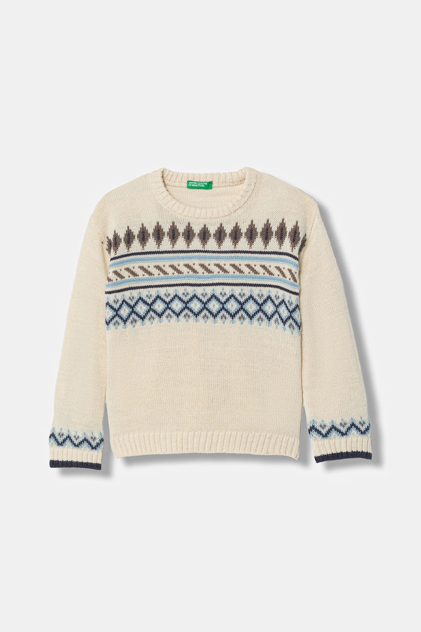 Dětský svetr s příměsí vlny United Colors of Benetton