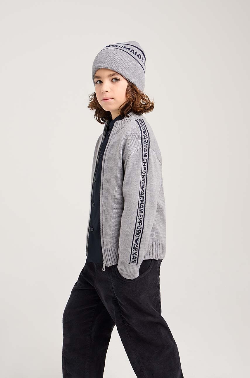 Dětský vlněný kardigan Emporio Armani