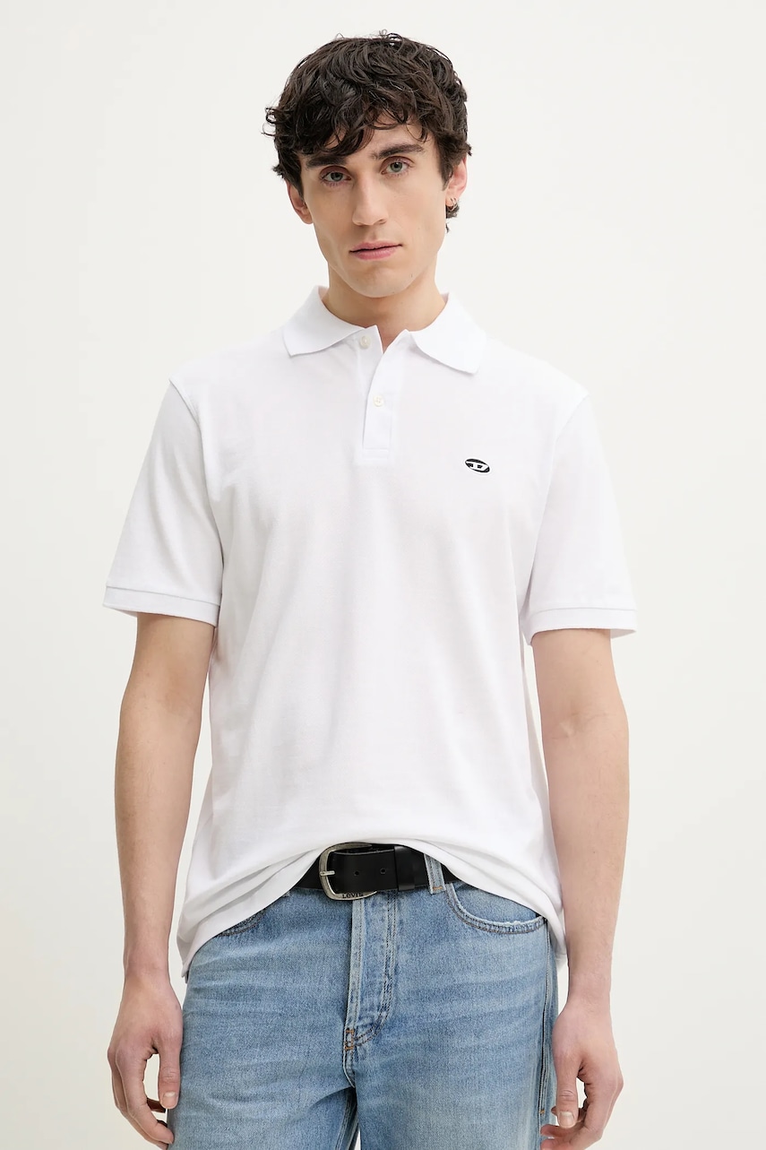 Diesel  Bavlněné polo tričko  T-REJUST-DOVAL-PJ POLO SHIRT