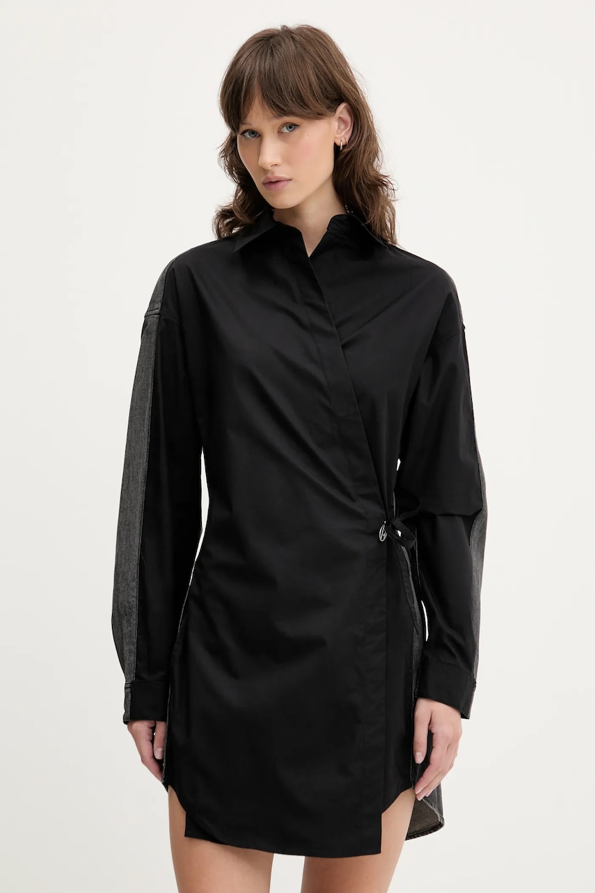 Diesel  Bavlněné šaty  D-ELPHI-DEN DRESS