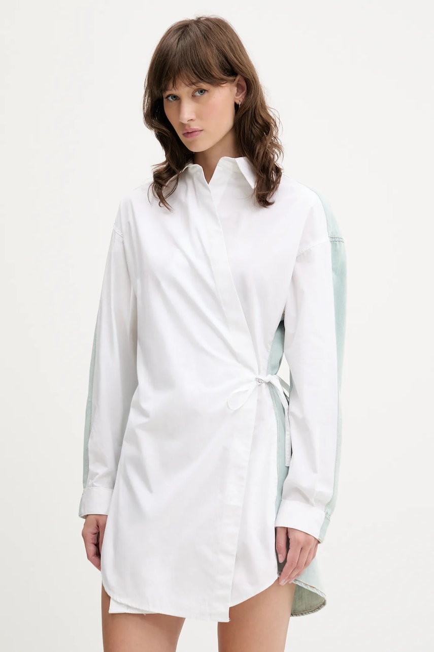 Diesel  Bavlněné šaty  D-ELPHI-DEN DRESS