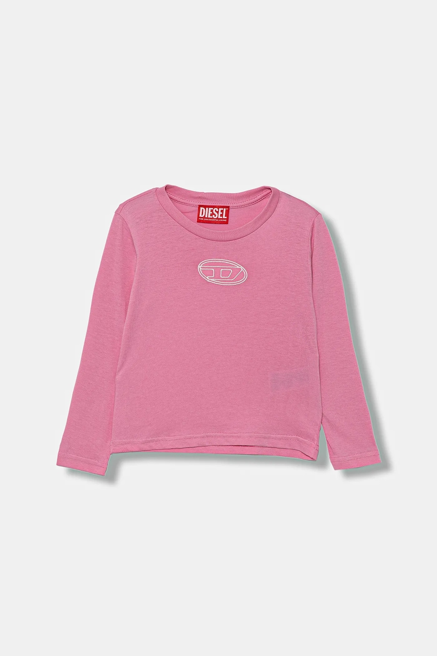 Diesel  Dětské bavlněné tričko s dlouhým rukávem  TIVALSYLS T-SHIRT