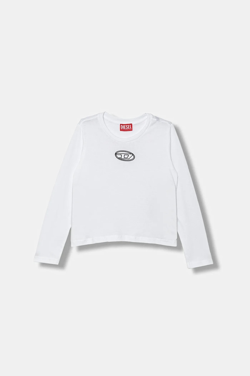 Diesel  Dětské bavlněné tričko s dlouhým rukávem  TIVALSYLS T-SHIRT