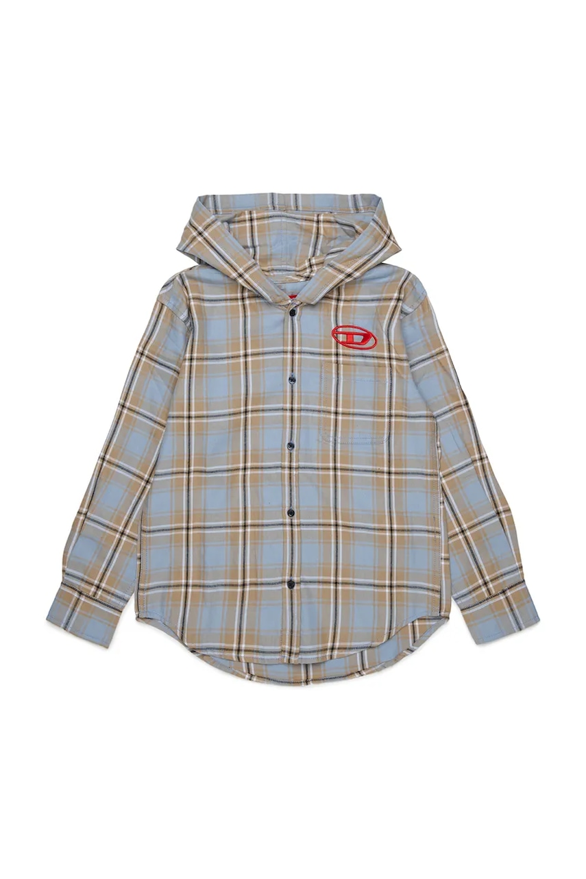 Diesel  košile dětská bavlněná CHECK OVER SHIRT
