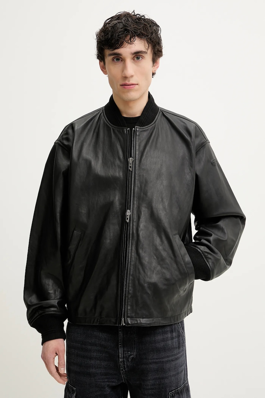Diesel  Kožená bomber bunda  L-KHAT JACKET