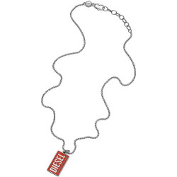 Diesel Originální ocelový náhrdelník Dogtags DX1368040
