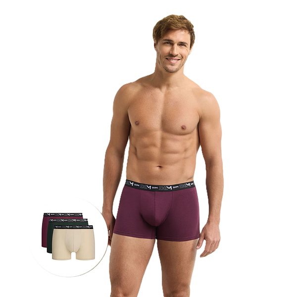 DIM Cotton Stretch Boxer 3x - pánské boxerky