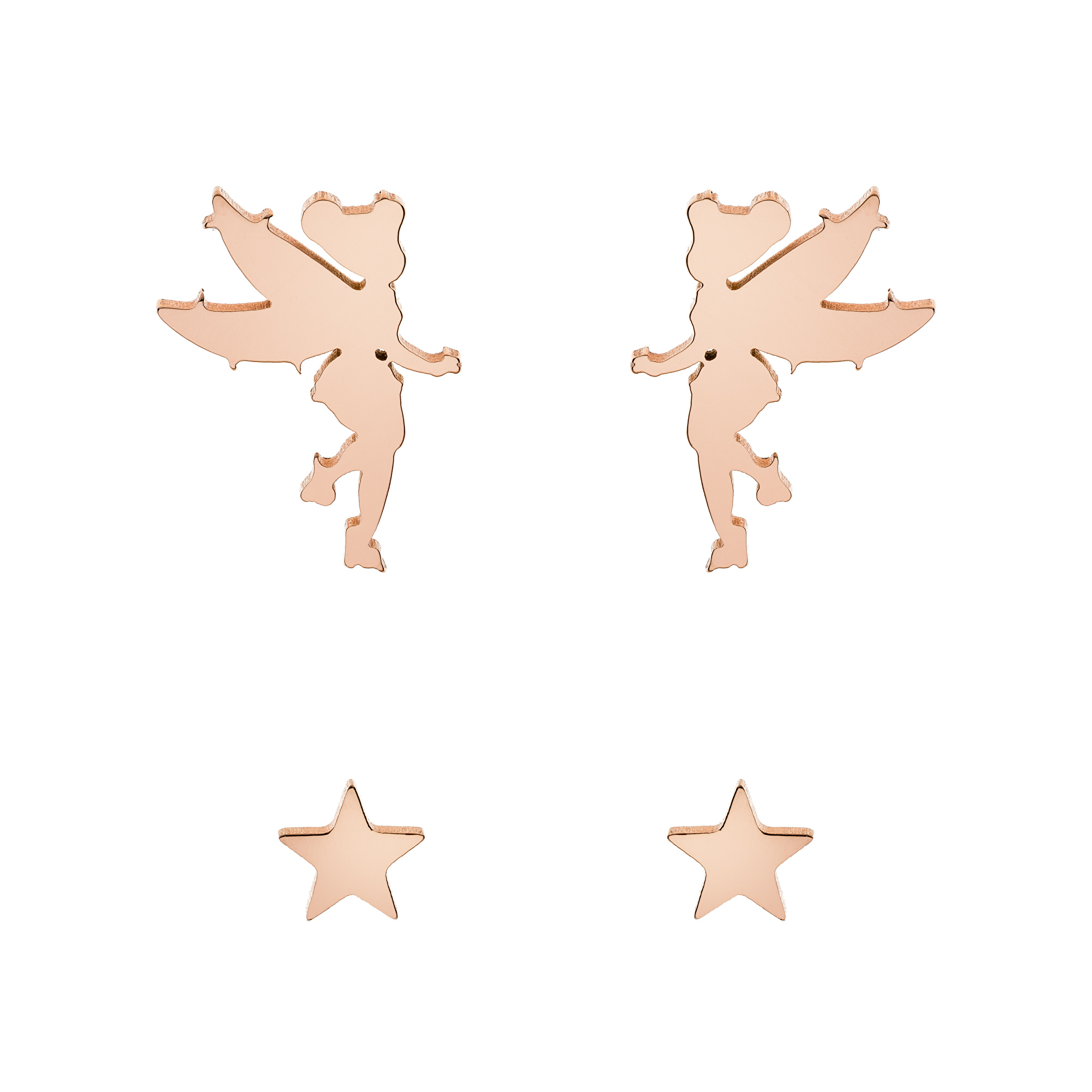 Disney Set pozlacených náušnic Tinker Bell S600148PL-B.CS (2 páry náušnic)