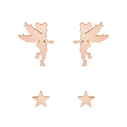 Disney Set pozlacených náušnic Tinker Bell S600148PL-B.CS (2 páry náušnic)